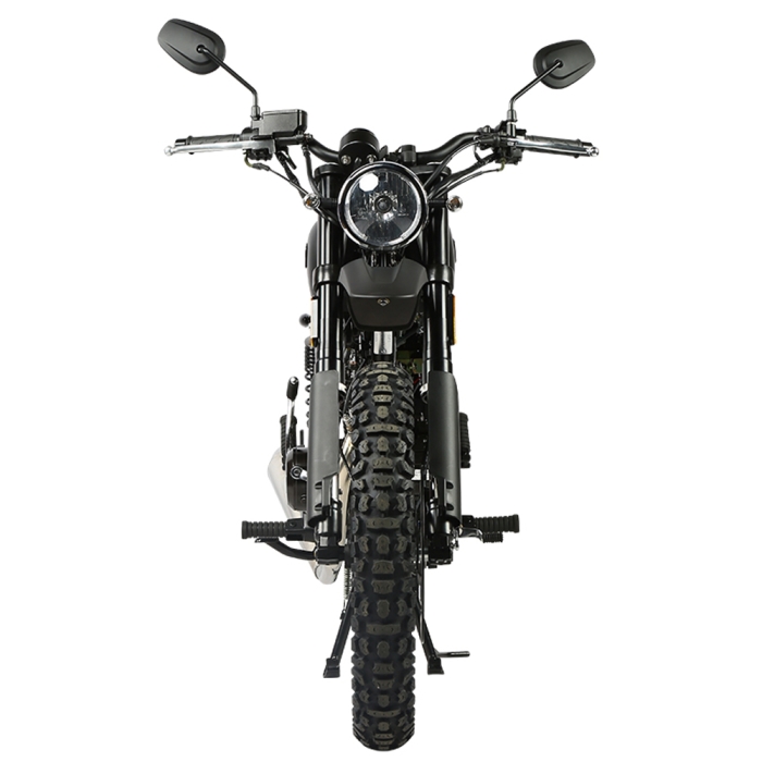 Moped Viarelli Scrambler mattsvart - 45 km/h - Manuell