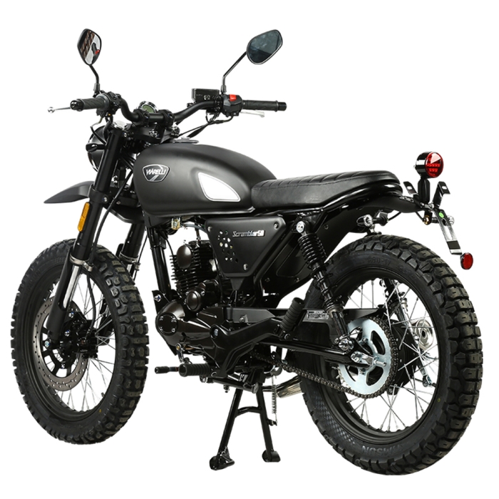 Moped Viarelli Scrambler mattsvart - 45 km/h - Manuell