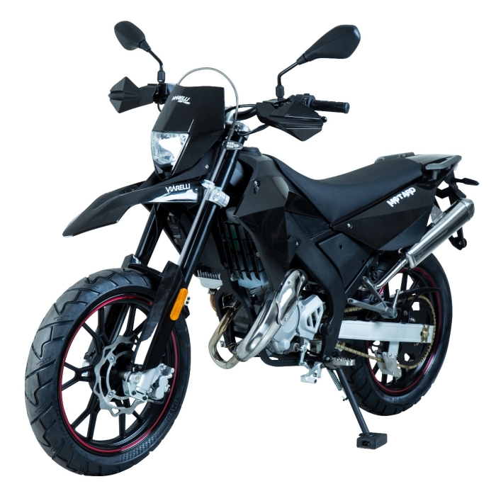Moped Viarelli Motard svart 45km/h 2-takt (Euro5 moped)