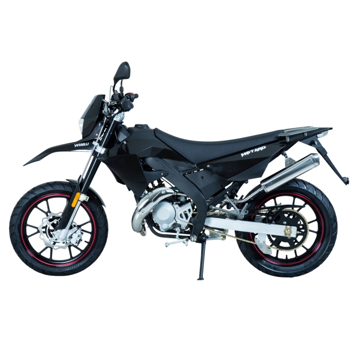 Moped Viarelli Motard svart 45km/h 2-takt (Euro5 moped)