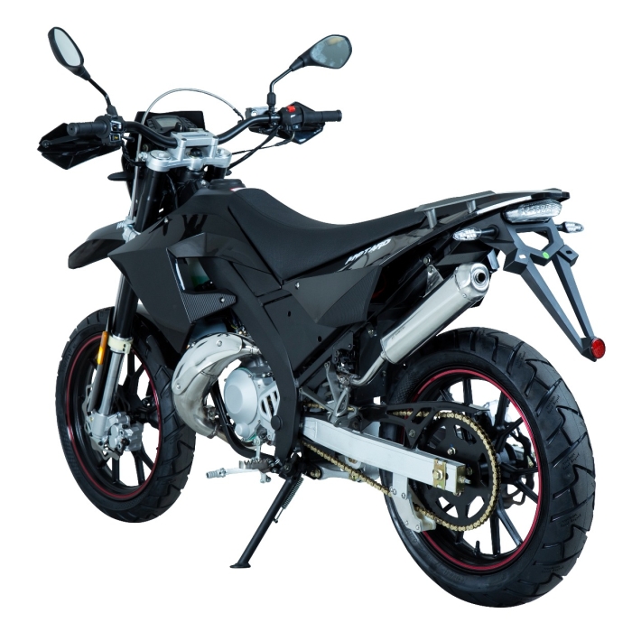 Moped Viarelli Motard svart 45km/h 2-takt (Euro5 moped)