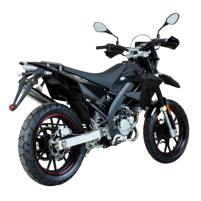 Moped Viarelli Motard svart 45km/h 2-takt (Euro5 moped)