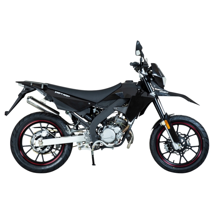 Moped Viarelli Motard svart 45km/h 2-takt (Euro5 moped)
