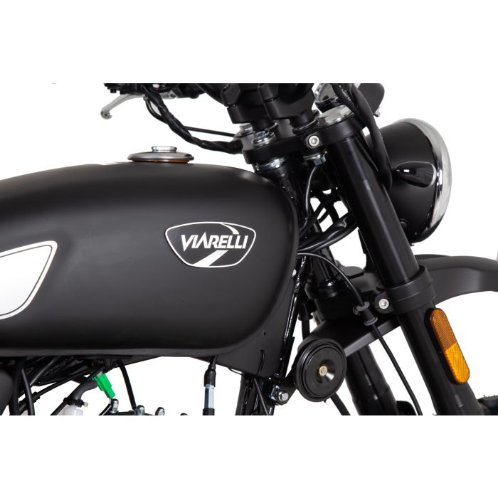 Viarelli Scrambler Mattsvart Sjeldent stilfull moped