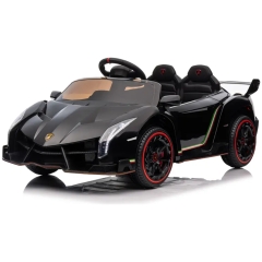 Barneelbil Lamborghini Veneno 12V &ndash; Fjernstyrt, 3-5 km/t, maksimal vekt 30 kg &ndash; Svart