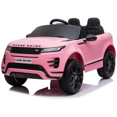 Barneelbil Range Rover Evoque 12V - Fjernstyrt, 3-5 km/t, maksimal vekt 30 kg - Rosa