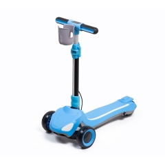 Barn Elsparkcykel X-Pro Nova - 3-hjulig med RGB-ljus Blå