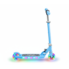 Zebra Kids Scooter med RGB-LED bl&aring;