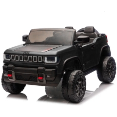 Barne-elbil Jeep 12V 4WD &ndash; Fjernstyrt, 3&ndash;5 km/t, maksimal vekt 35 kg &ndash; Svart