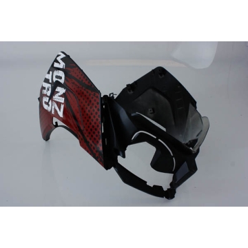 Kåpa Monztro Svart / Röd Front