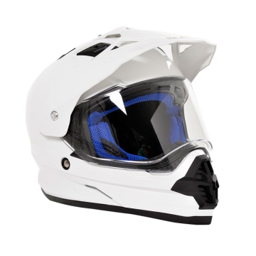 Hjelm Cross Med Visir Alltop AP-884 Hvit XXL
