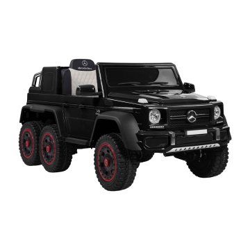 Mercedes-Benz G63 AMG 12V elbil for barn – fjernstyrt, 3-5 km/t, maksimal vekt 30 kg – svart