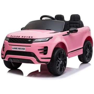 Barneelbil Range Rover Evoque 12V - Fjernstyrt, 3-5 km/t, maksimal vekt 30 kg - Rosa