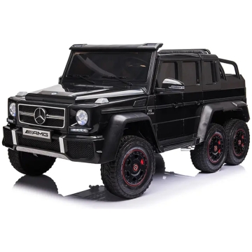 Mercedes-Benz G63 AMG 12V elbil for barn – fjernstyrt, 3-5 km/t, maksimal vekt 30 kg – svart