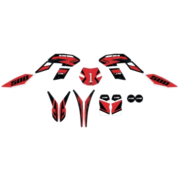 Dekalkit Powerfly röd