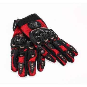 Skyddshandskar till ATV, cross, enduro - Röd/Svart