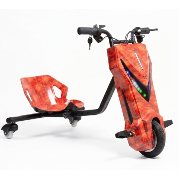 Drift Trike X-Pro Vortex 250W Oransje/Gull | LED og Bluetooth