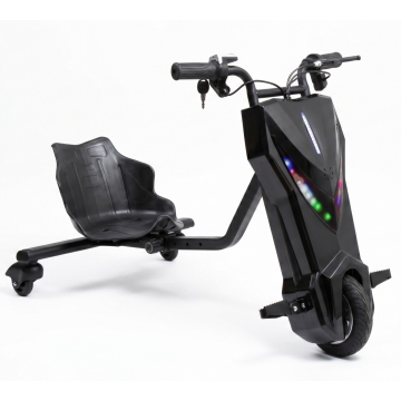 Drift Trike X-Pro Vortex 250W Matt svart | LED & Bluetooth