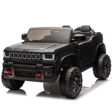 Barne-elbil Jeep 12V 4WD – Fjernstyrt, 3–5 km/t, maksimal vekt 35 kg – Svart