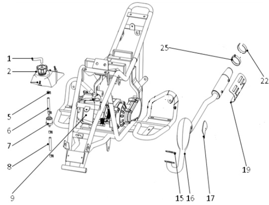 F10: 2019 - Avgasrör, Tank, Motor