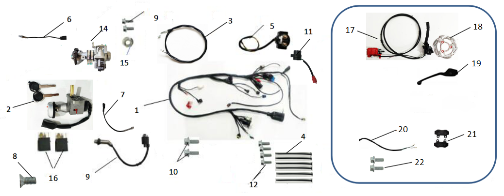 F 05: Bakbroms, Insprutning, Elsystem, Lås