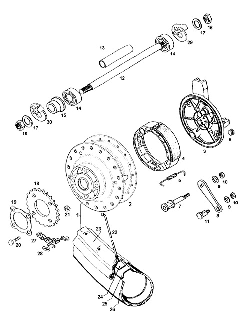 F15: Rear wheel