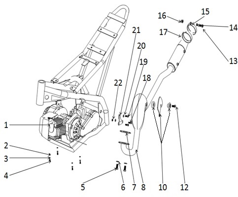 F06: Motor, Avgasrör